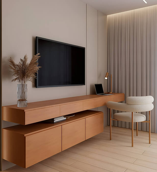 Wooden TV Console